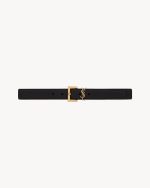 cassandre belt with square buckle in grained leather